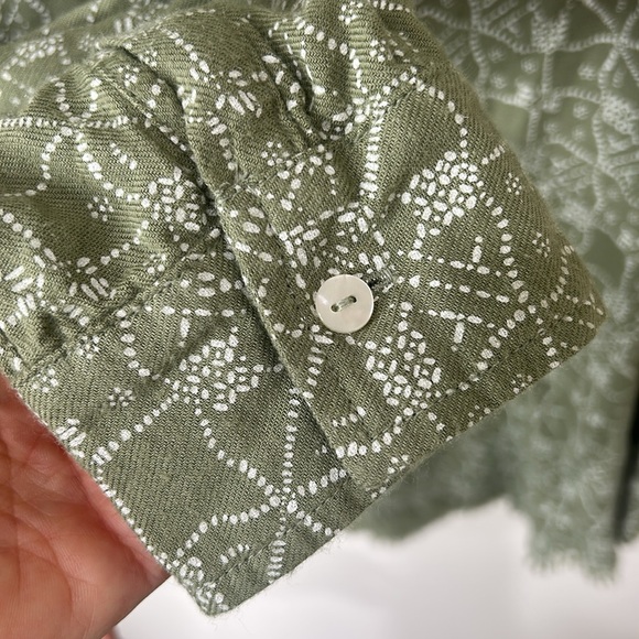 CARVE DESIGNS Sawyer Twill Shirt Olive Bandana Green Size Medium - Picture 11 of 16